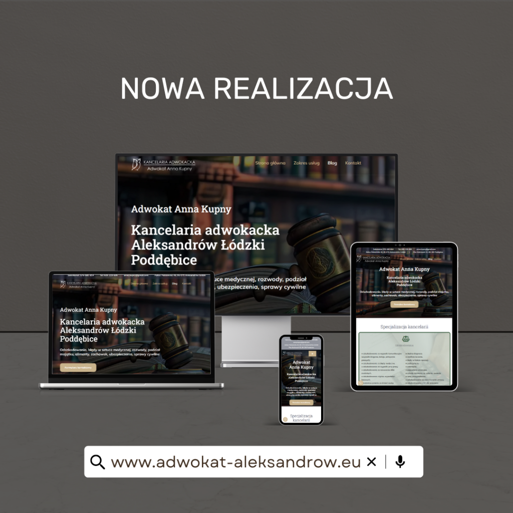 Adwokat Anna Kupny - realizacja strony