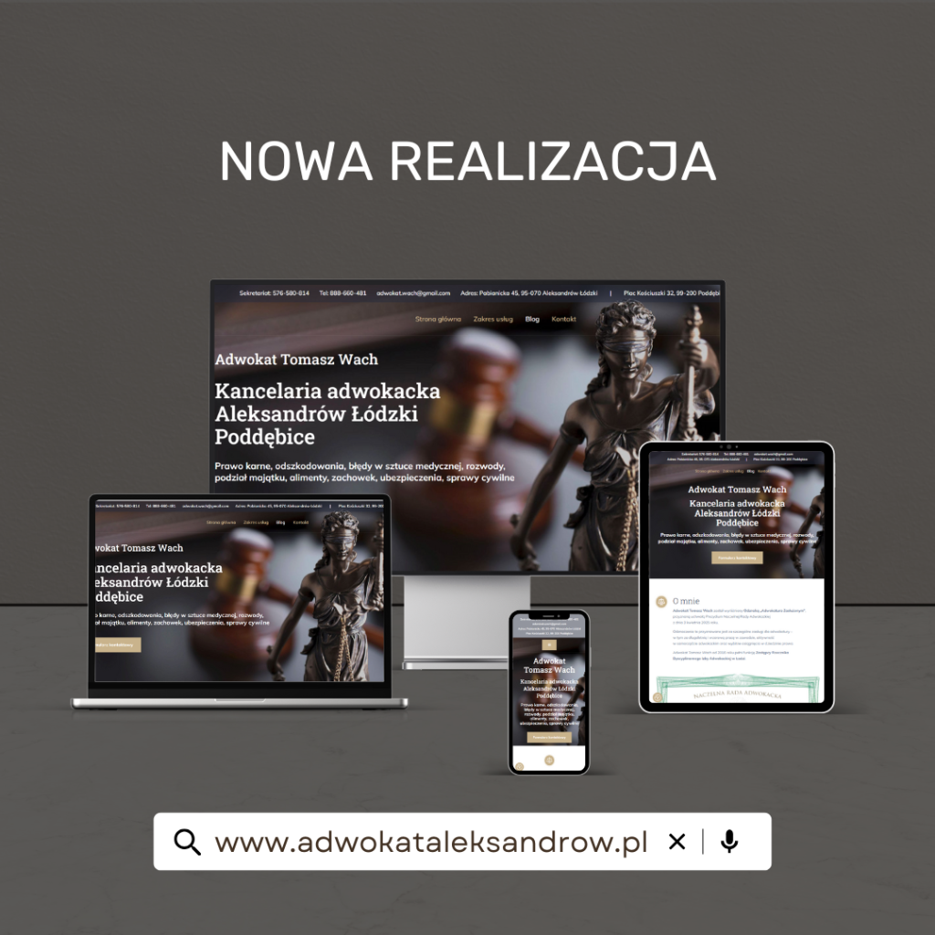 Adwokat Tomasz Wach - realizacja strony