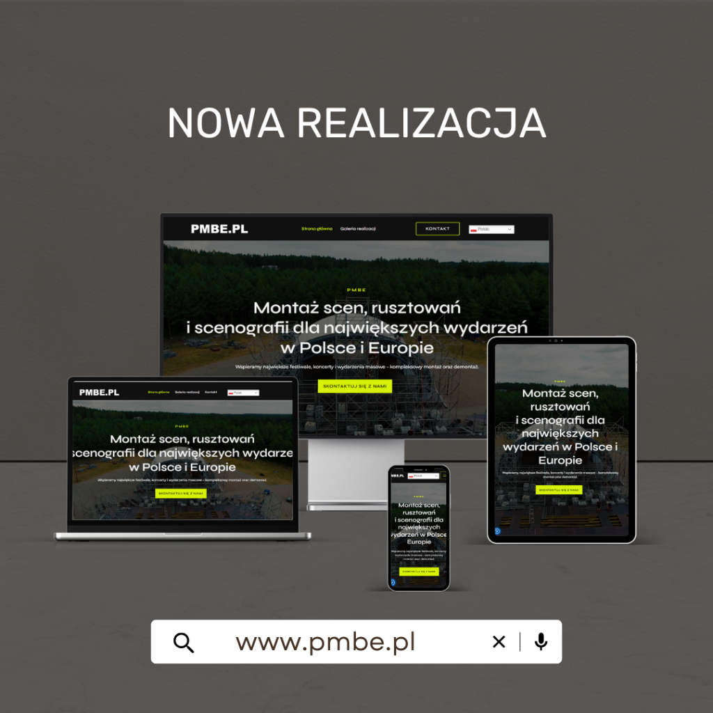 PMBE - realizacja strony