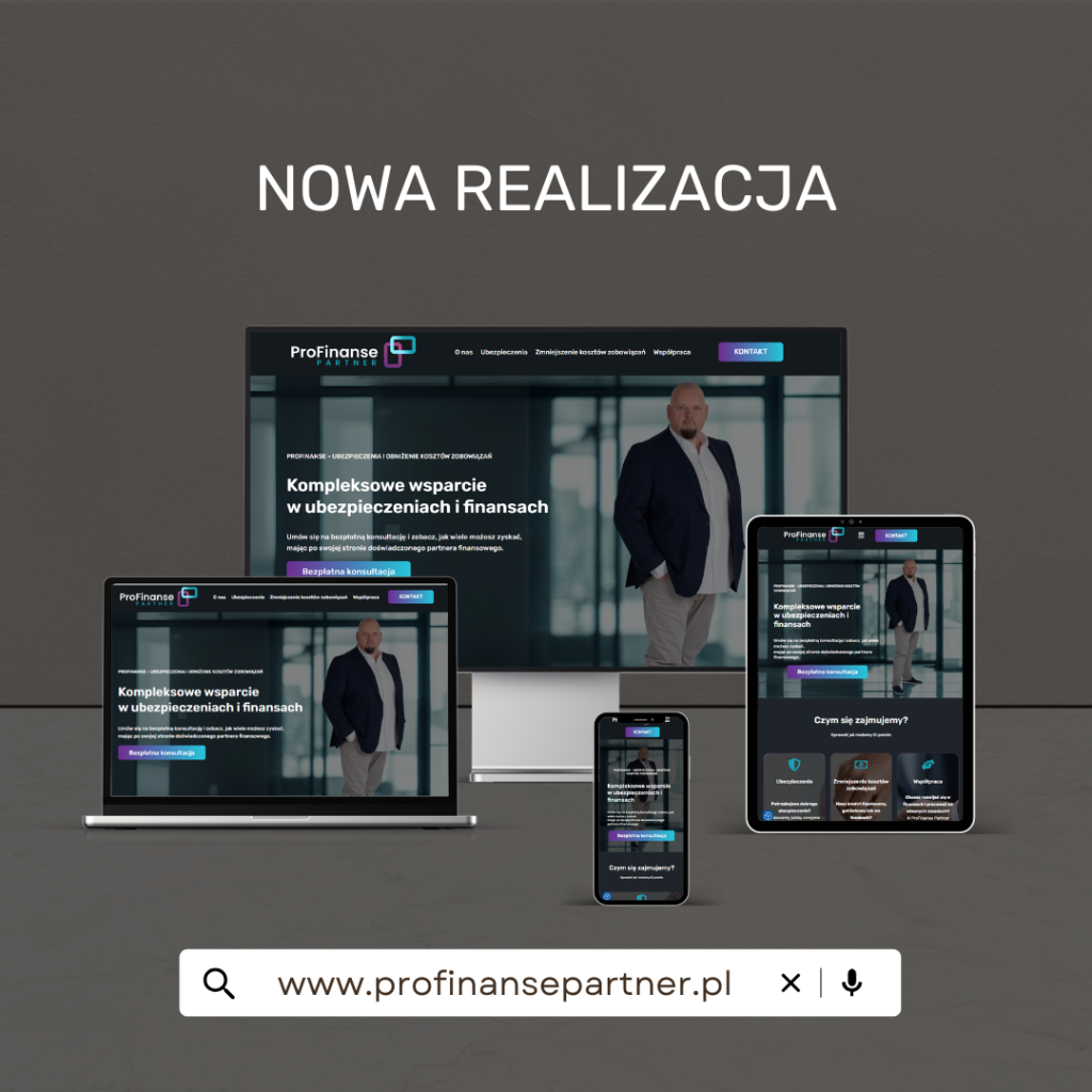 ProFinanse Partner - realizacja strony