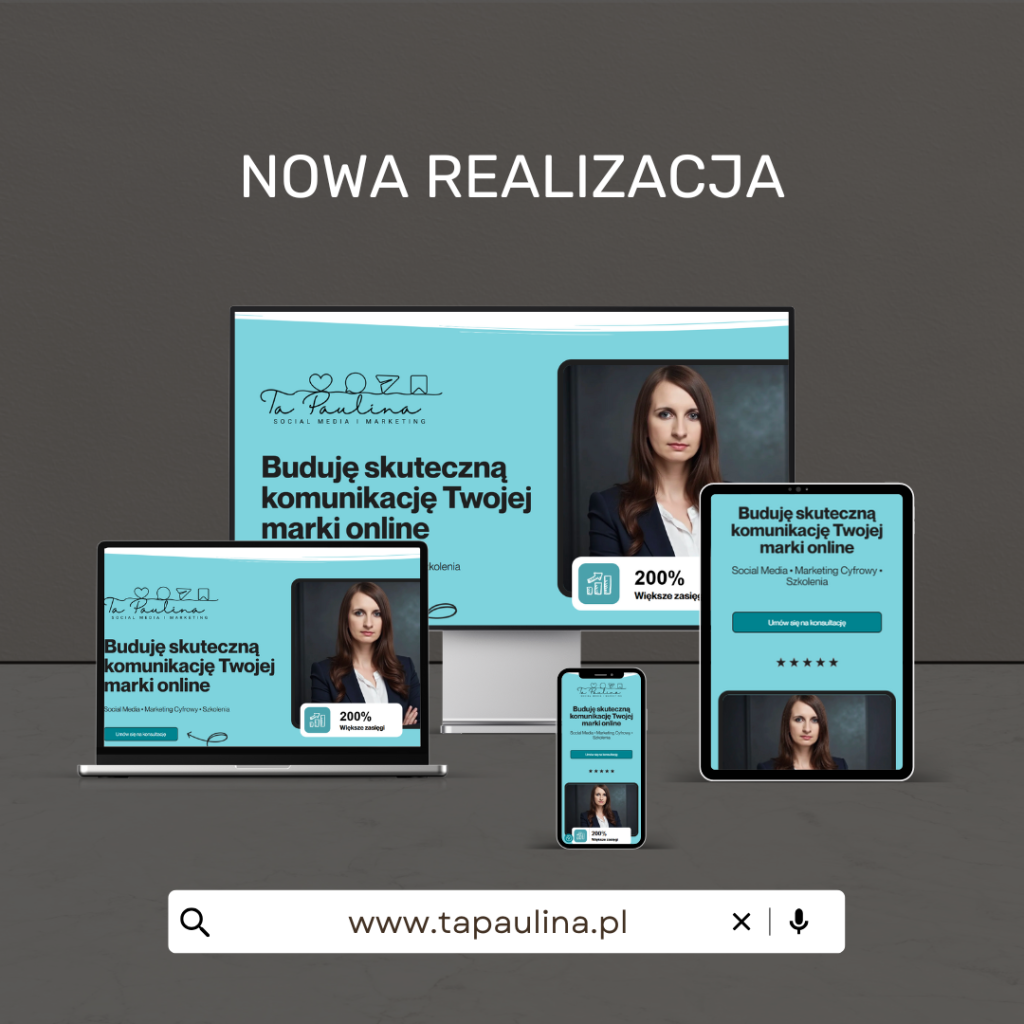 TaPaulina - realizacja strony