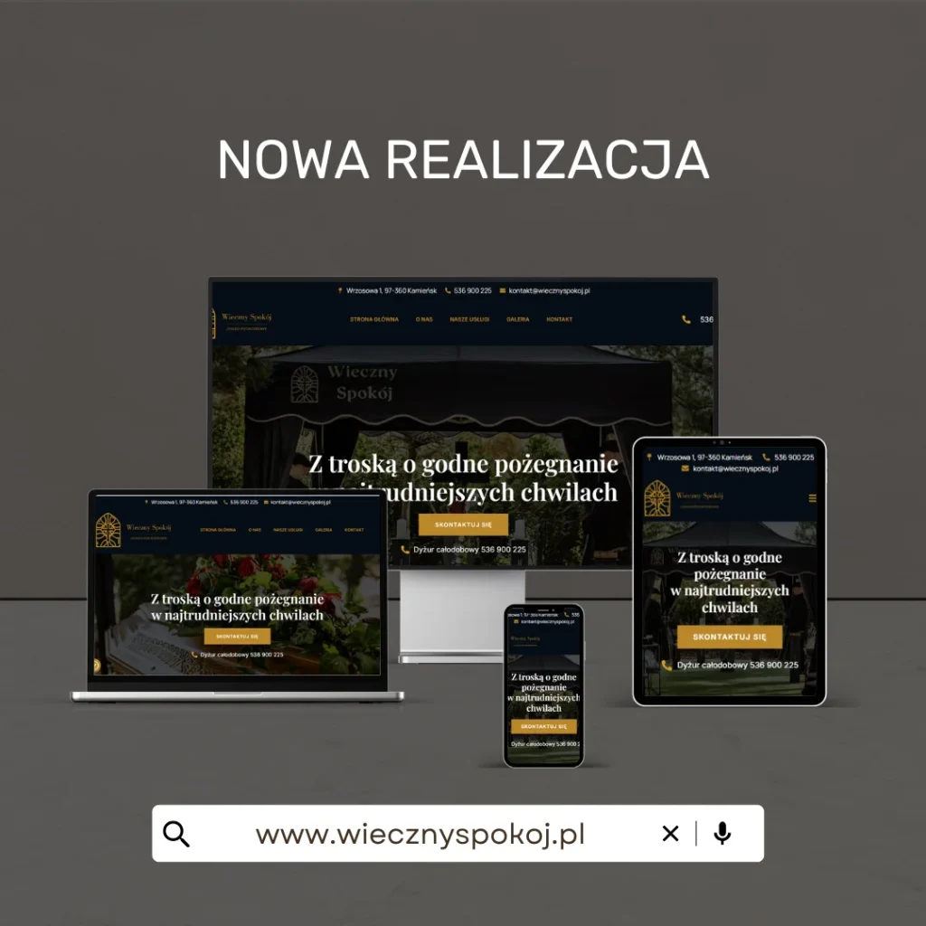 Wieczny Spokój - realizacja strony